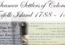 Seaman Settlers of Colonial Norfolk Island 1788 – 1814